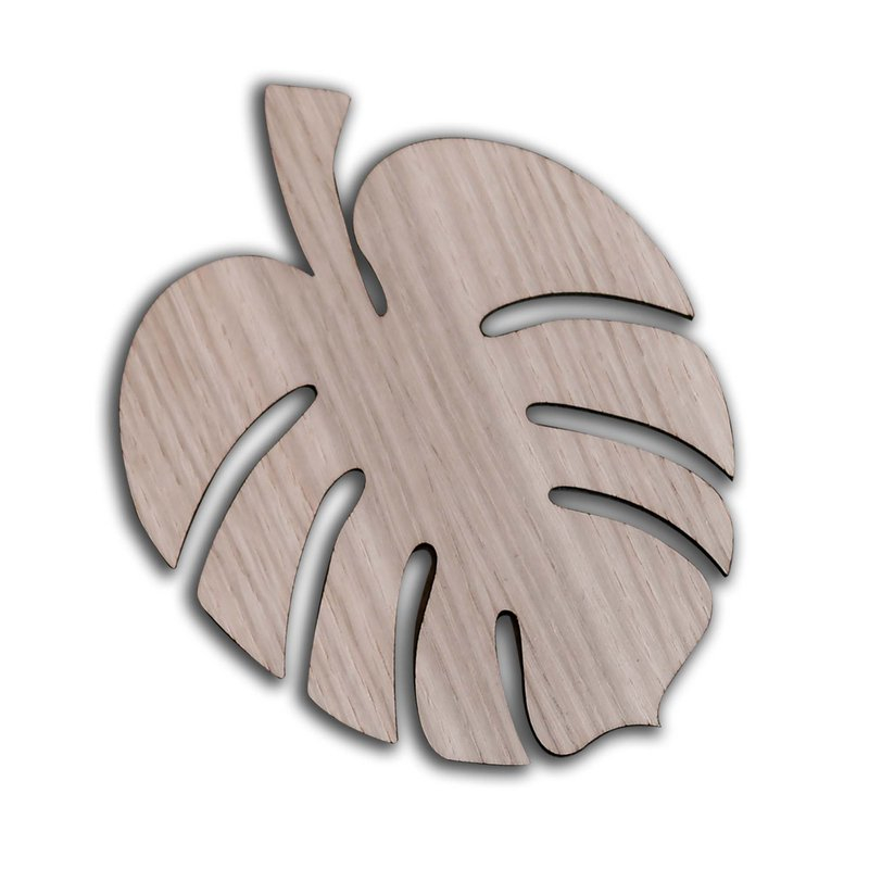Monstera blad, Lys eg, XL* Monstera blad, Lys eg, XL*