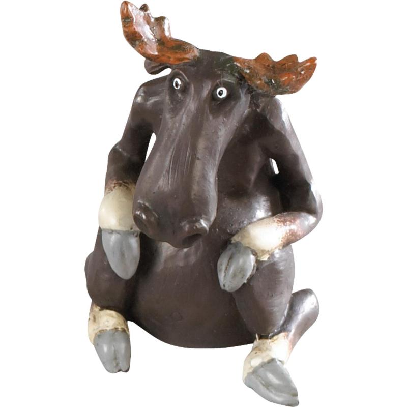 Nääsgränsgården - Elk sitting small H.14cm