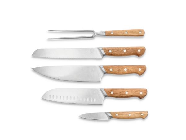 Morsø -  Foresta Knivsæt 5 dele Eg/Rustfrit stål