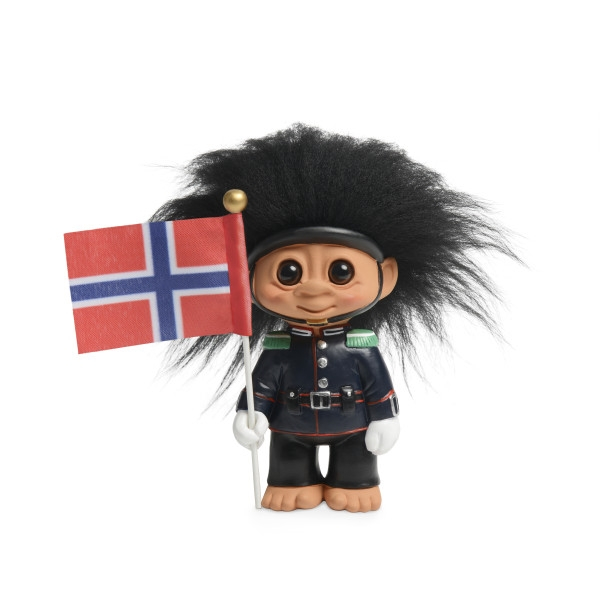 Billede af Lykketrold - , Norsk Garder med flag