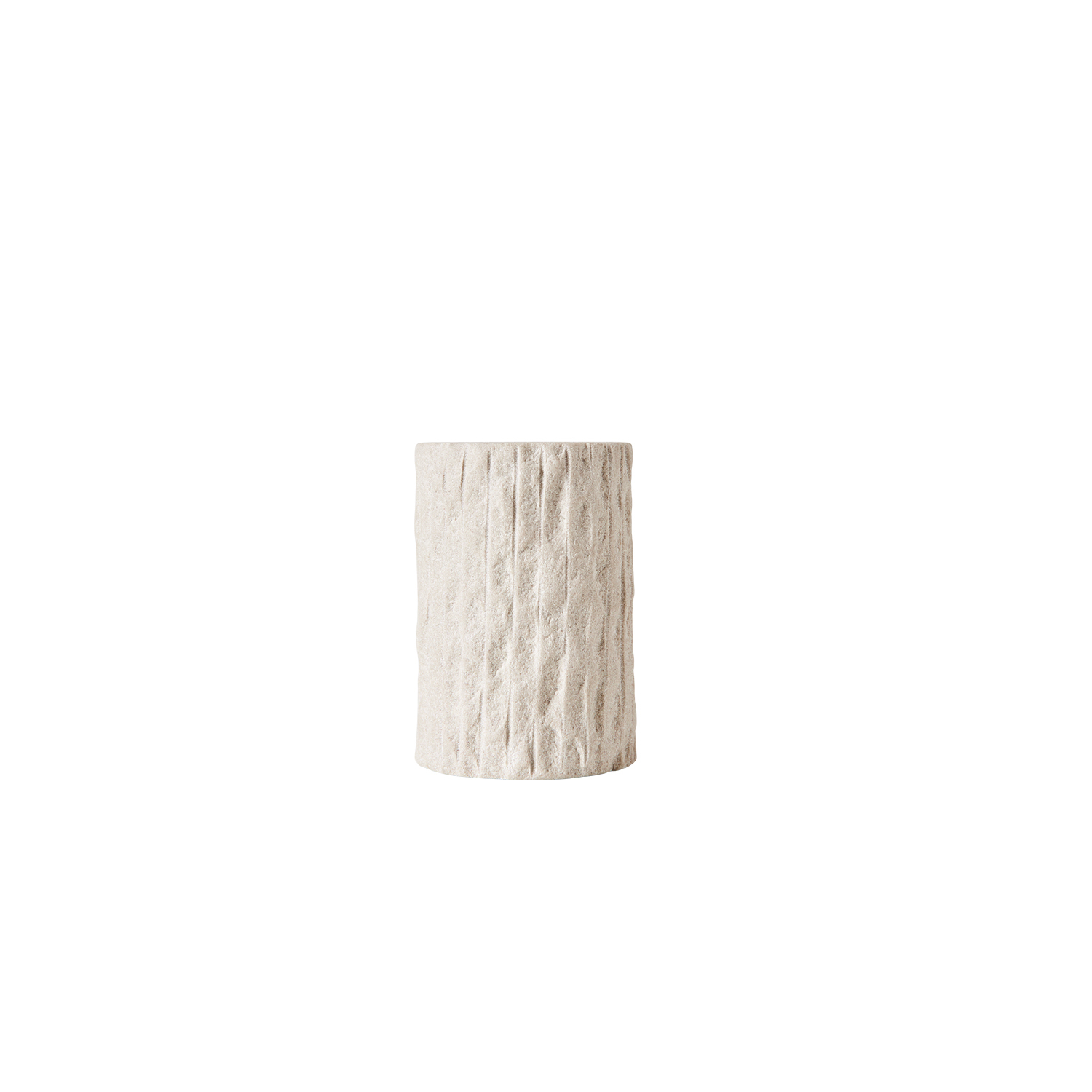 Kama Tandbørstekrus - Sand, Ø7xH10 cm - Sandsten - Sand