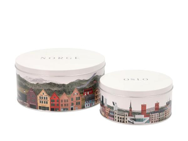 Martin Schwartz Norge/Oslo Kagedåsesæt 2 stk. Martin Schwartz Norge/Oslo Kagedåsesæt 2 stk.