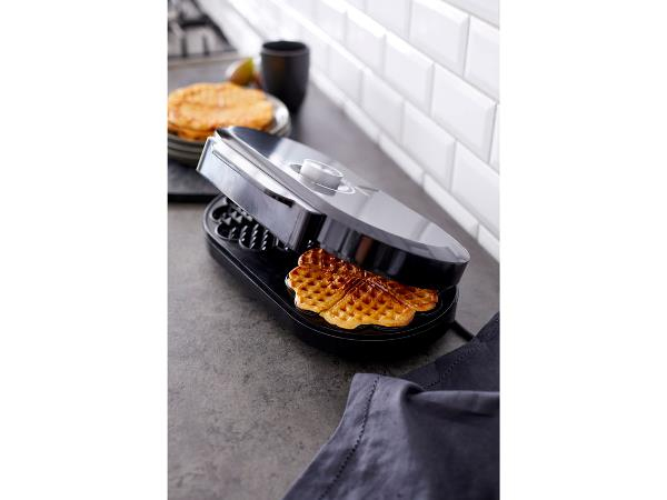 Nordic Sense Dobbelt vaffeljern 1200 watt Sort* Nordic Sense Dobbelt vaffeljern 1200 watt Sort*