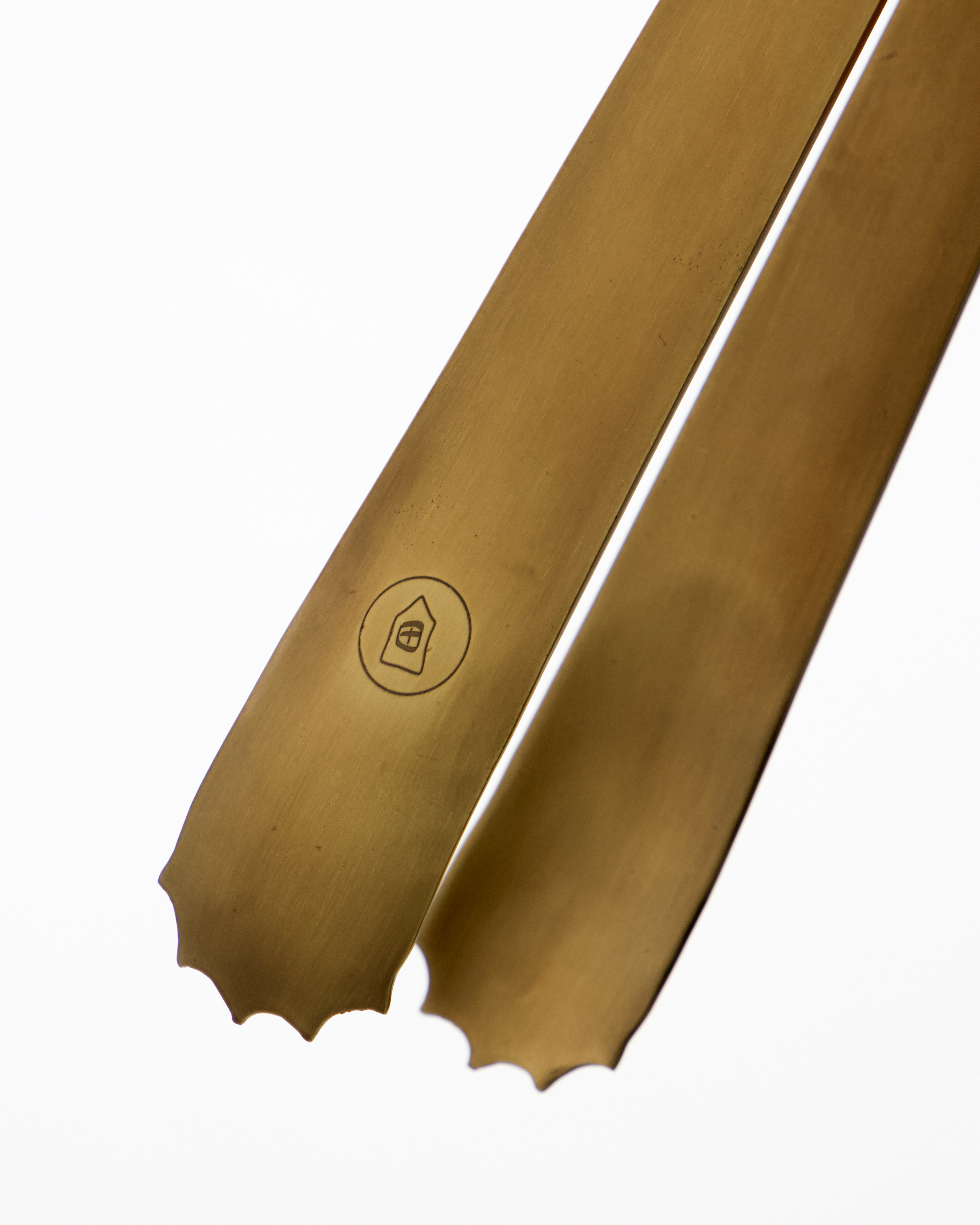 Ice cube tong, Baar, Antik messingfinish