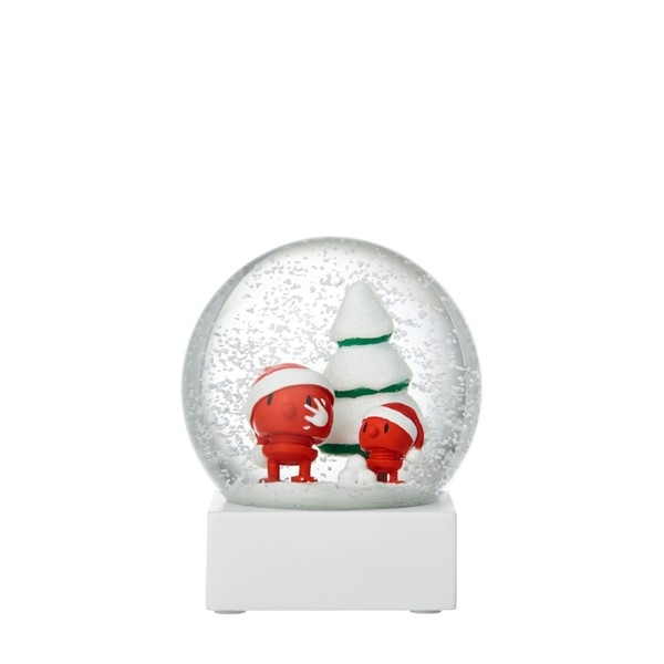 Hoptimist Julemænd Snekugle Globe rød 10 x 10 x 11,5 cm