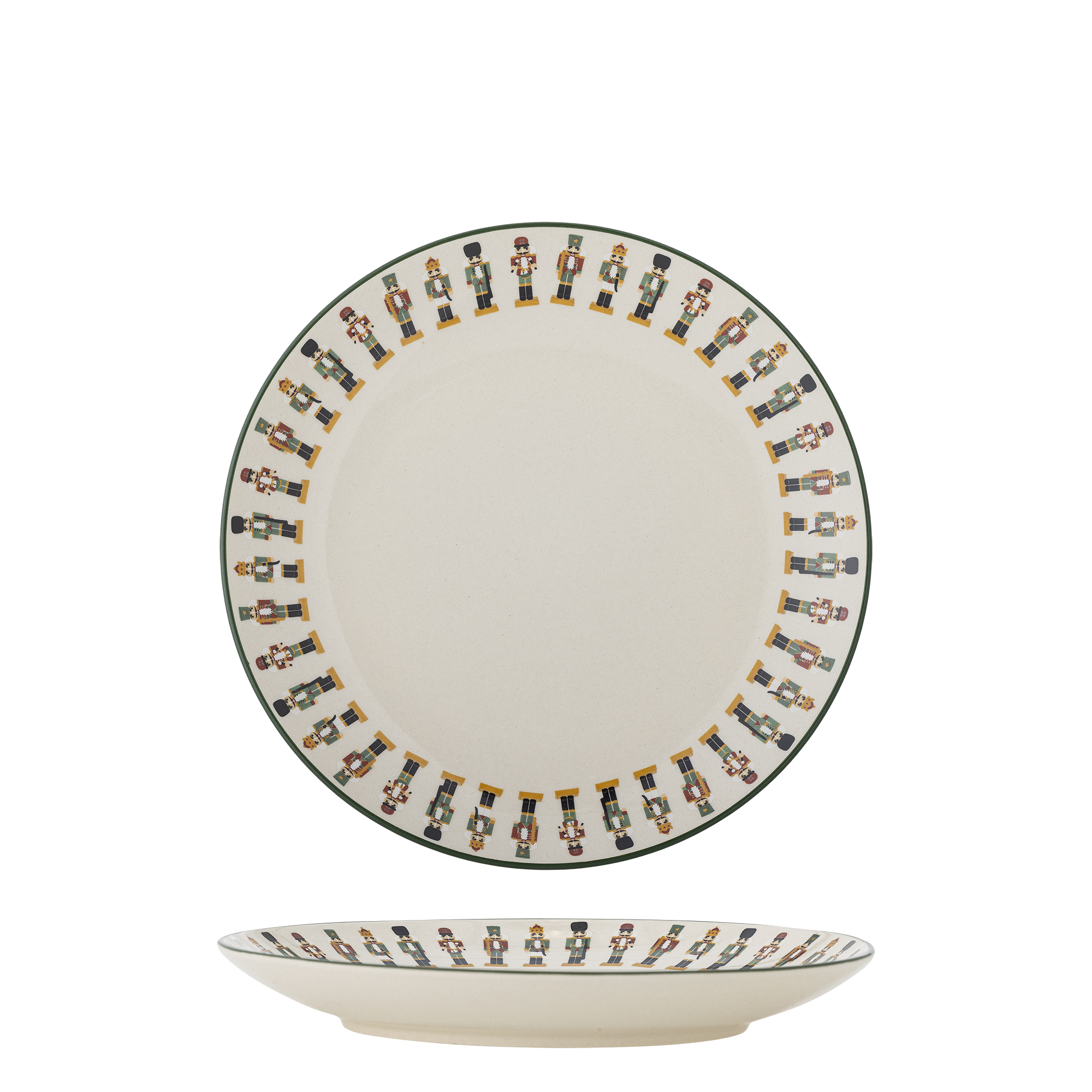 Bloomingville - Jolly Tallerken, Multifarvet, Stentøj, D20xH3 cm