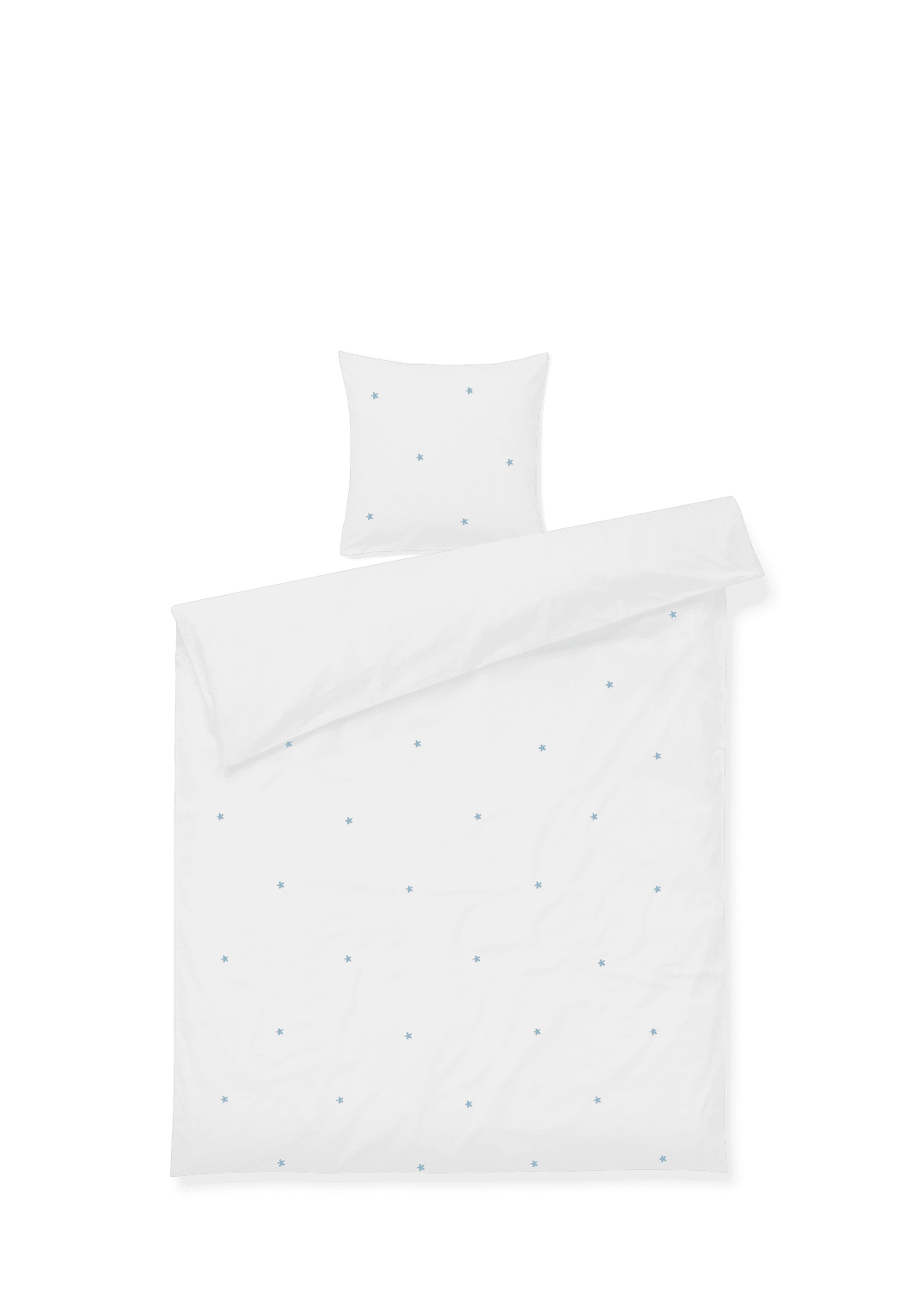 Juna Sengetøj - Daisy - Voksen - White/Light Blue