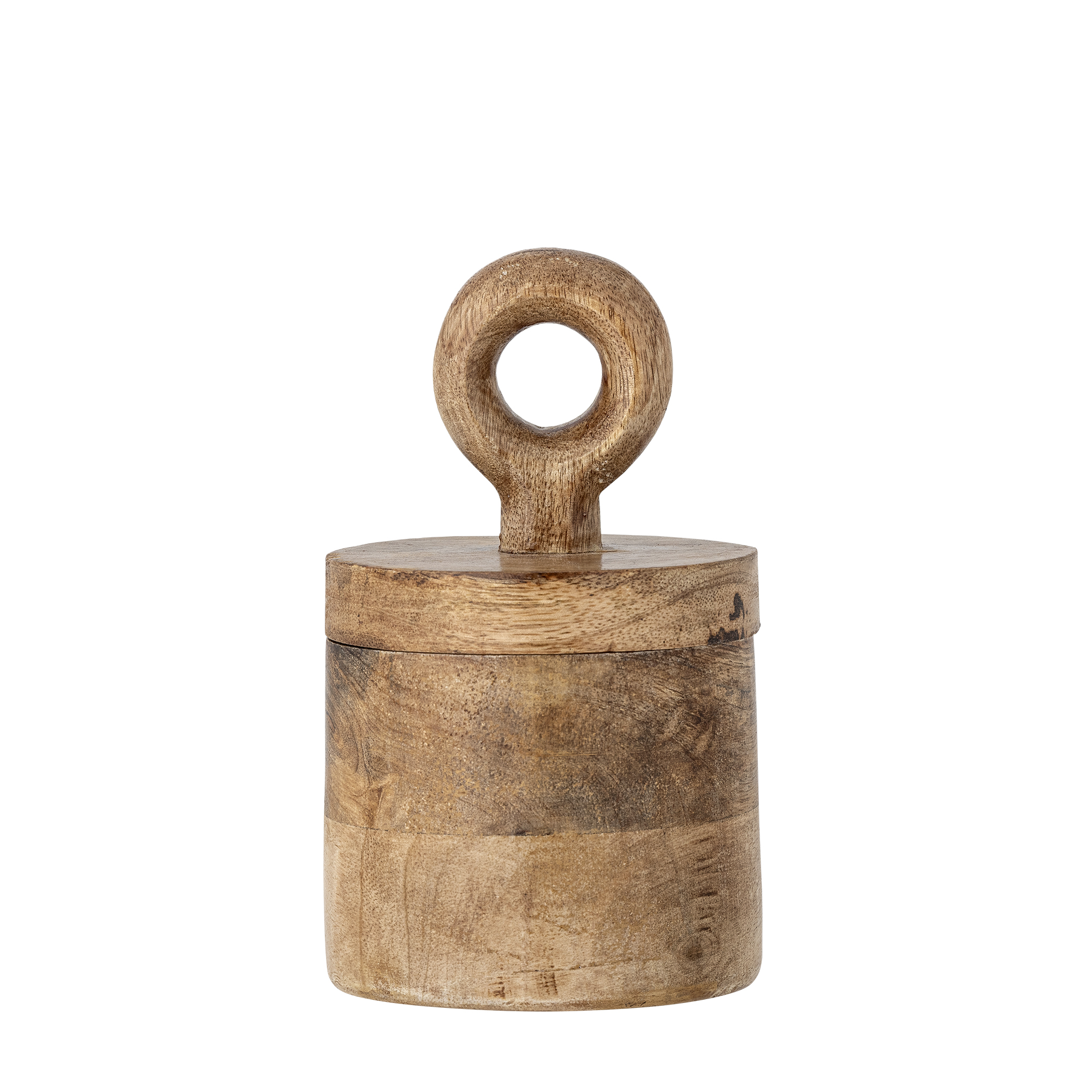 Bloomingville - Nonnie Krukke m/låg, Natur, FSC®100%, Mango, D9xH15,5 cm