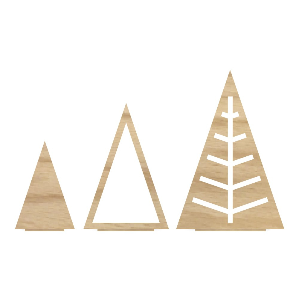 Felius, Juletræer trekant, egetræ