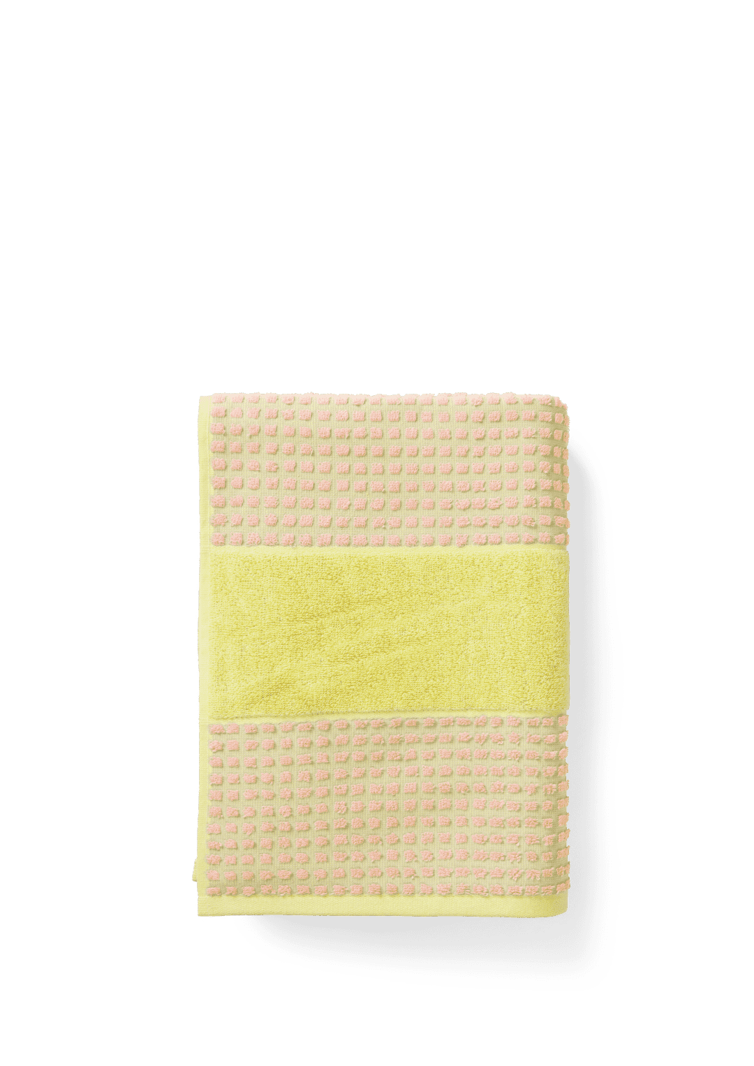 Juna - Check Håndklæde 50x100 cm gul/pink