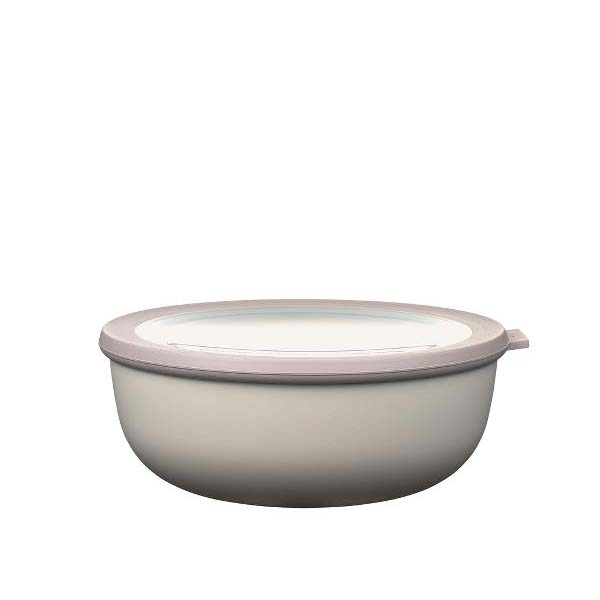 Mepal - Cirqula skål m/låg Dia. 22 x 9 cm 2250 ml Nordic white billede