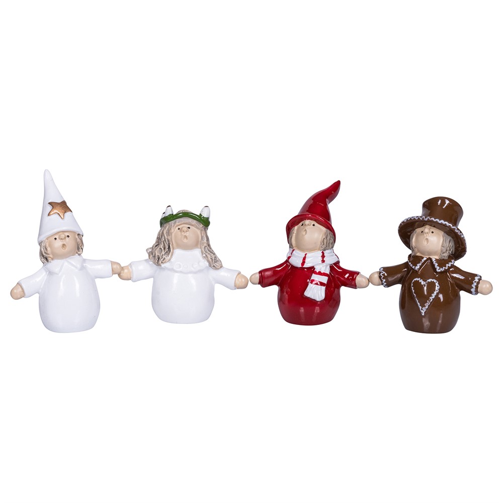 Nääsgränsgården - Lucia parade lille, 4pak, H:4-5 cm