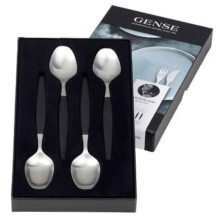 Gense - Focus de Luxe Dessertske 16,8 cm 4 stk. Sort/Mat stål billede