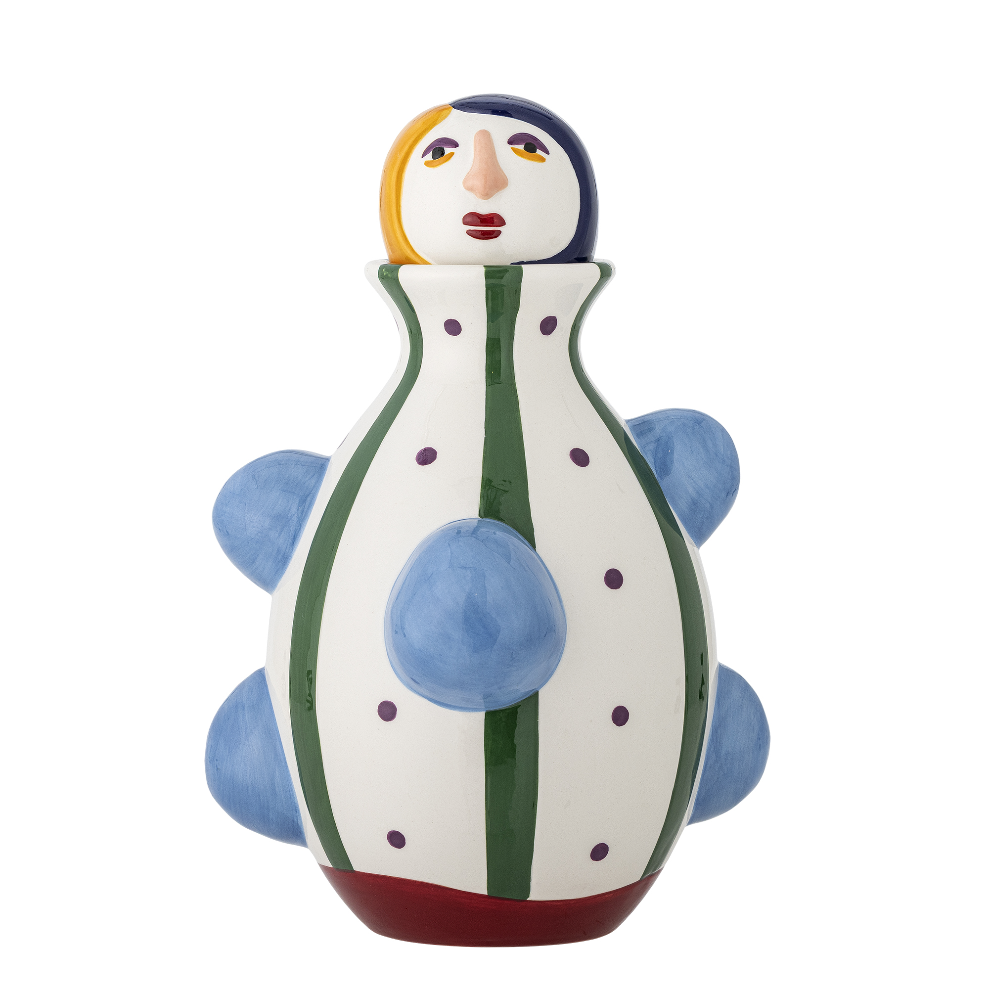 Bloomingville - Conneli Vase, Multifarvet, Keramik, D20,5xH33 cm