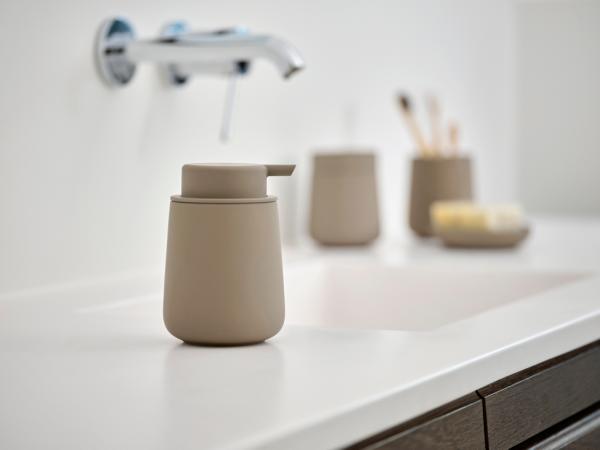 Zone Denmark Nova One Sæbedispenser Dia 8 x 11,5 cm 0,25 liter Taupe