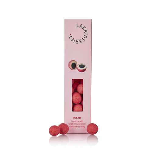 Lakrids "Tokyo" m/ chokolade & hindbærpulver - Lakridseriet 170 g