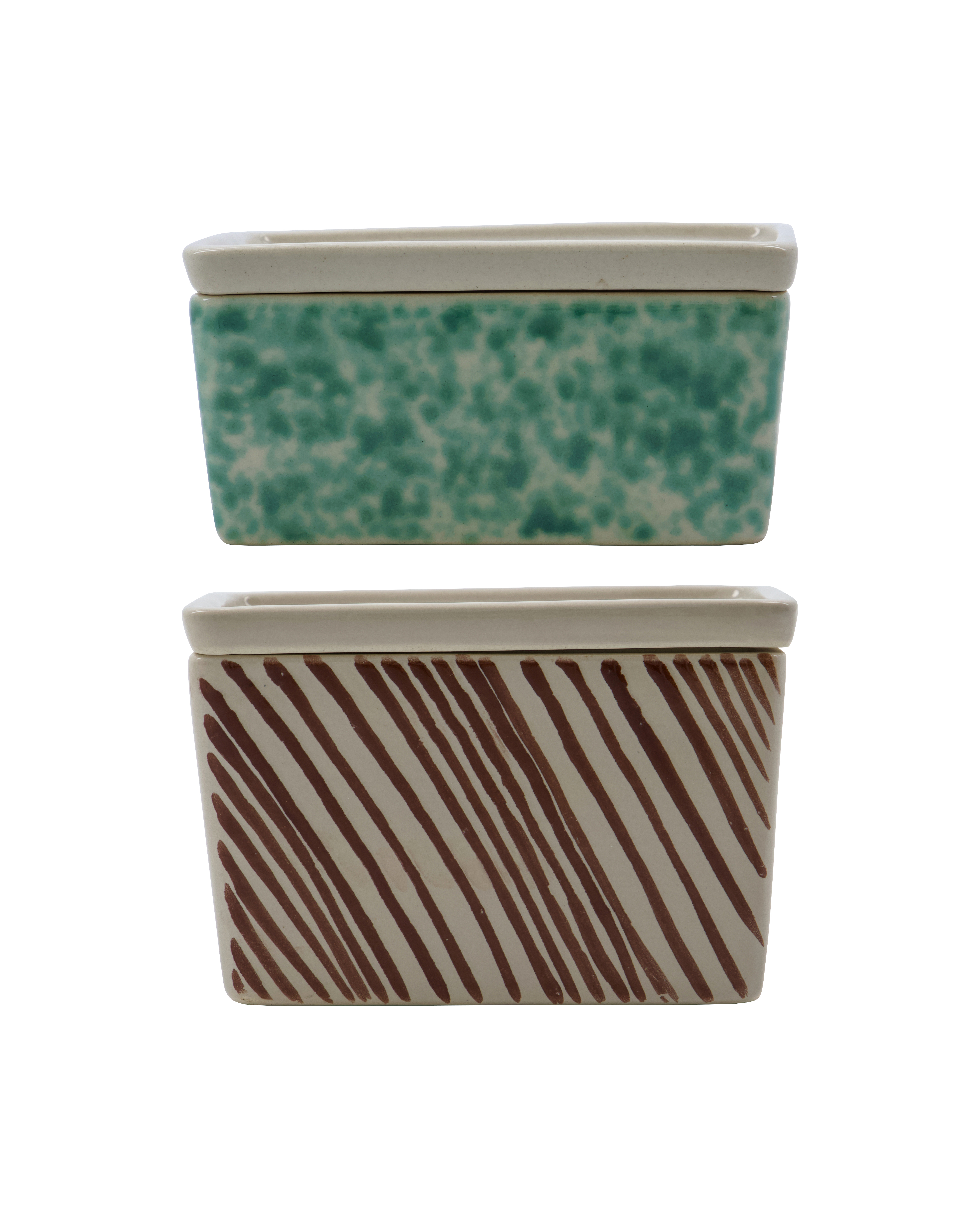 House Doctor - Opbevaringsbokse, Diva, Grøn, Brun billede