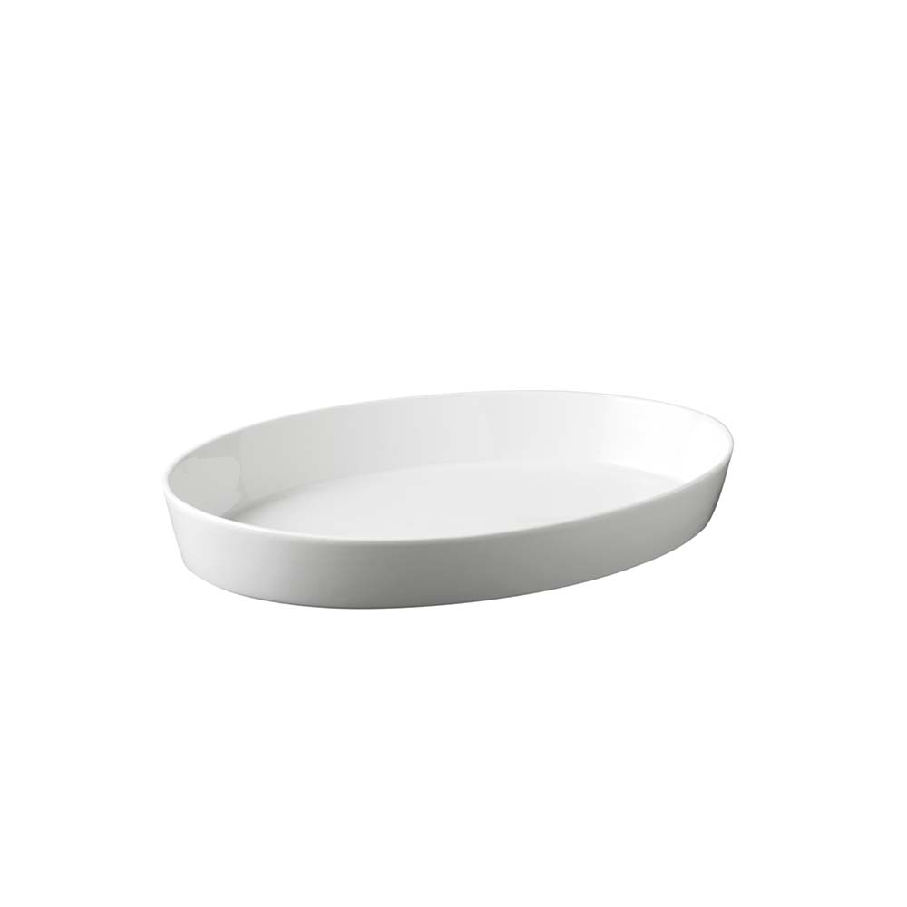Aida - Aroma gastro de luxe - ovalt fad, hvid, 30 cm