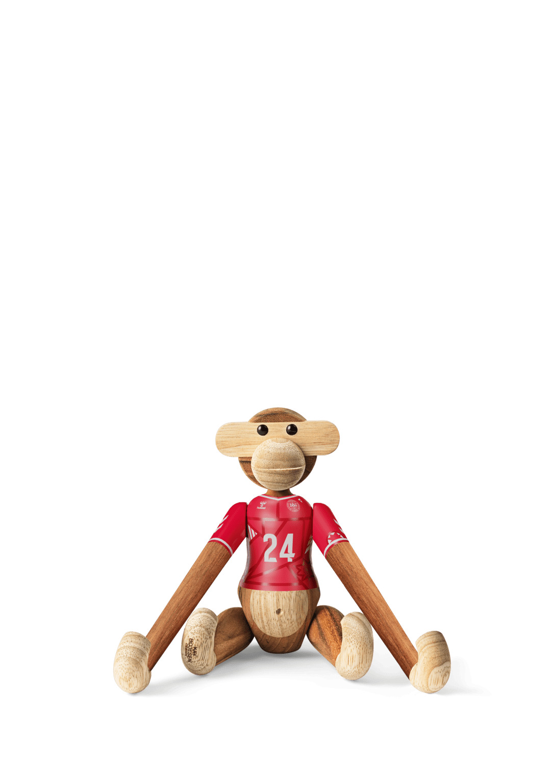 Kay Bojesen Træfigur - Abe - DBU Kvinde 2024 - Lille - Teak/Limb