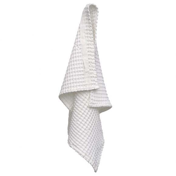 Big Waffle Håndklæde - Natural White 50 x 75 cm Big Waffle Håndklæde - Natural White 50 x 75 cm