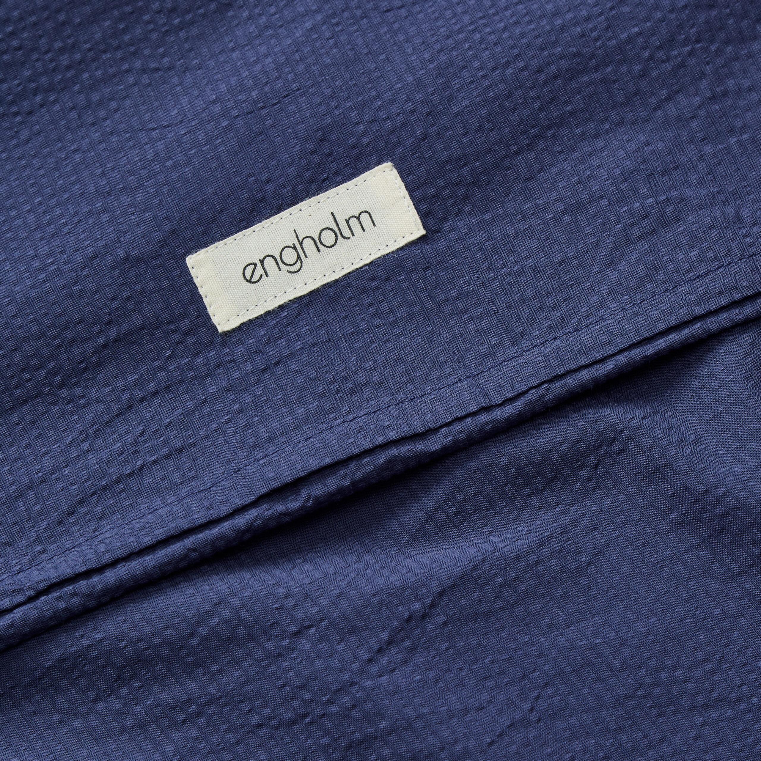 Sengesæt Seersuker Emma 140x200Cm Dark Blue