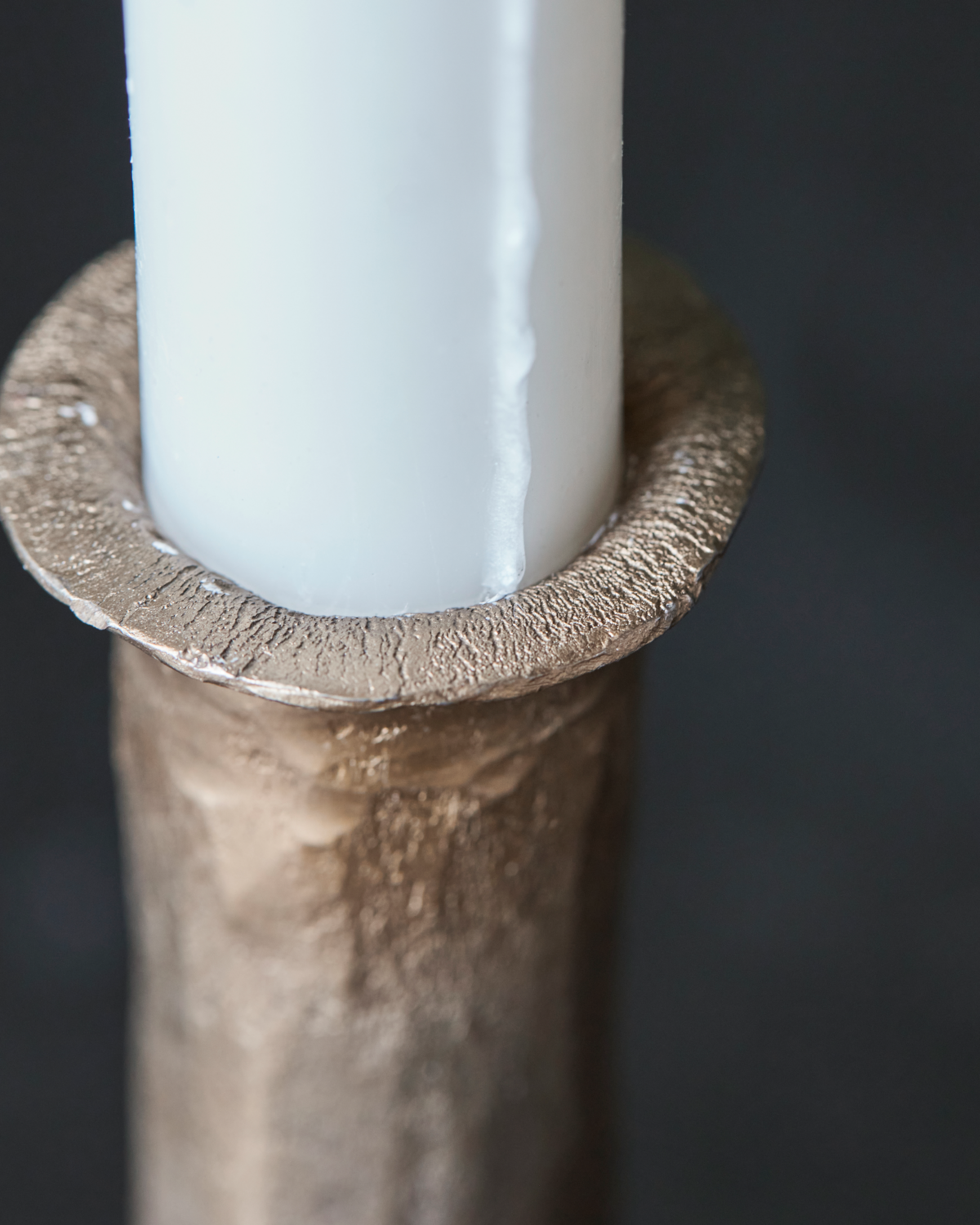 Lysestage, Ticca, Antik guld finish