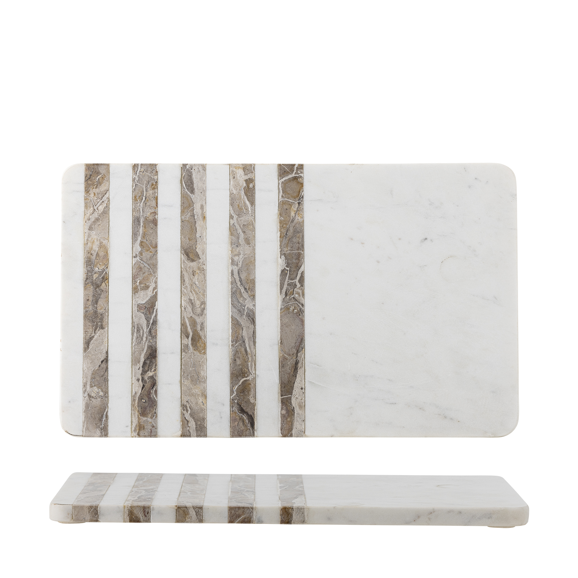 Bloomingville - Novelle Skærebræt, Hvid, Marmor, L38xH1,5xW22,5 cm
