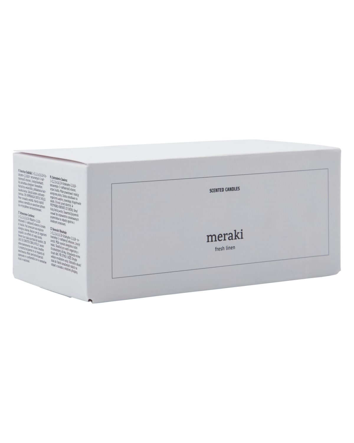 Meraki Duftlys, Fresh Linen, Hvid
