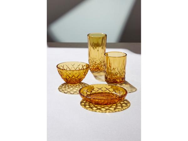 Lyngby Glas Sorrento Asiet Dia 16 cm 4 stk. Amber* Lyngby Glas Sorrento Asiet Dia 16 cm 4 stk. Amber*