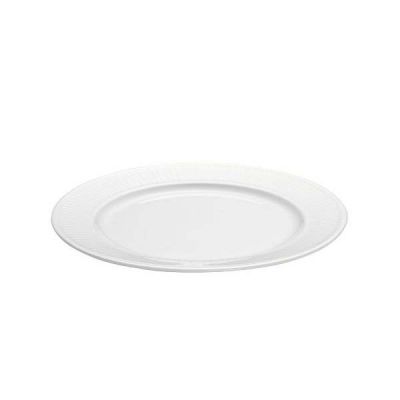 Pillivuyt Plissé Tallerken flad Dia 20 cm Hvid