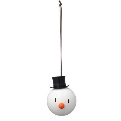 Hoptimist Snemand Ornament  hvid 2 stk