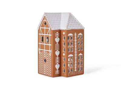 Kähler Gingerbread Lyshus stor brun