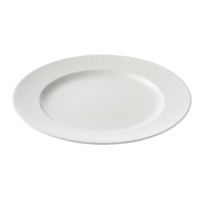 Groovy Stentøj Middags tallerken, 27 cm, hvid