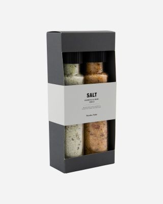 Gaveæske, Nicolas Vahé Parmesan & Basil salt & Chilli salt