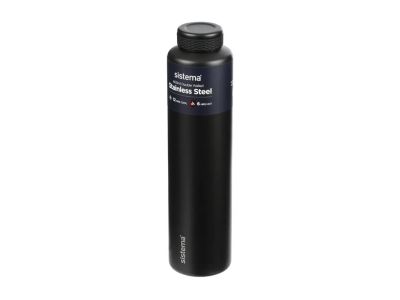 Sistema Stainless Steel 600ml, Black