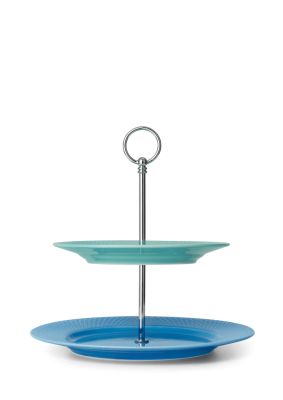 Rhombe Color Etagere Ø27 cm blå/grøn