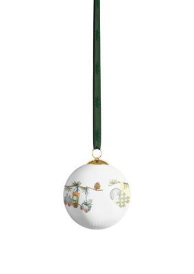 Hammershøi Christmas Kugle 2024 Ø6 cm hvid m. deko