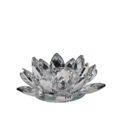 Lotusstage med spejleffekt, klar, H5/D12 cm