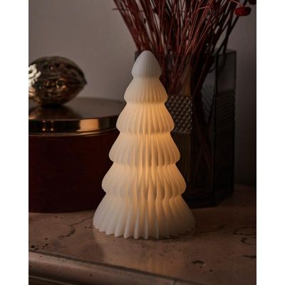 Claire Juletræ, Ø11xH19cm, Hvid
