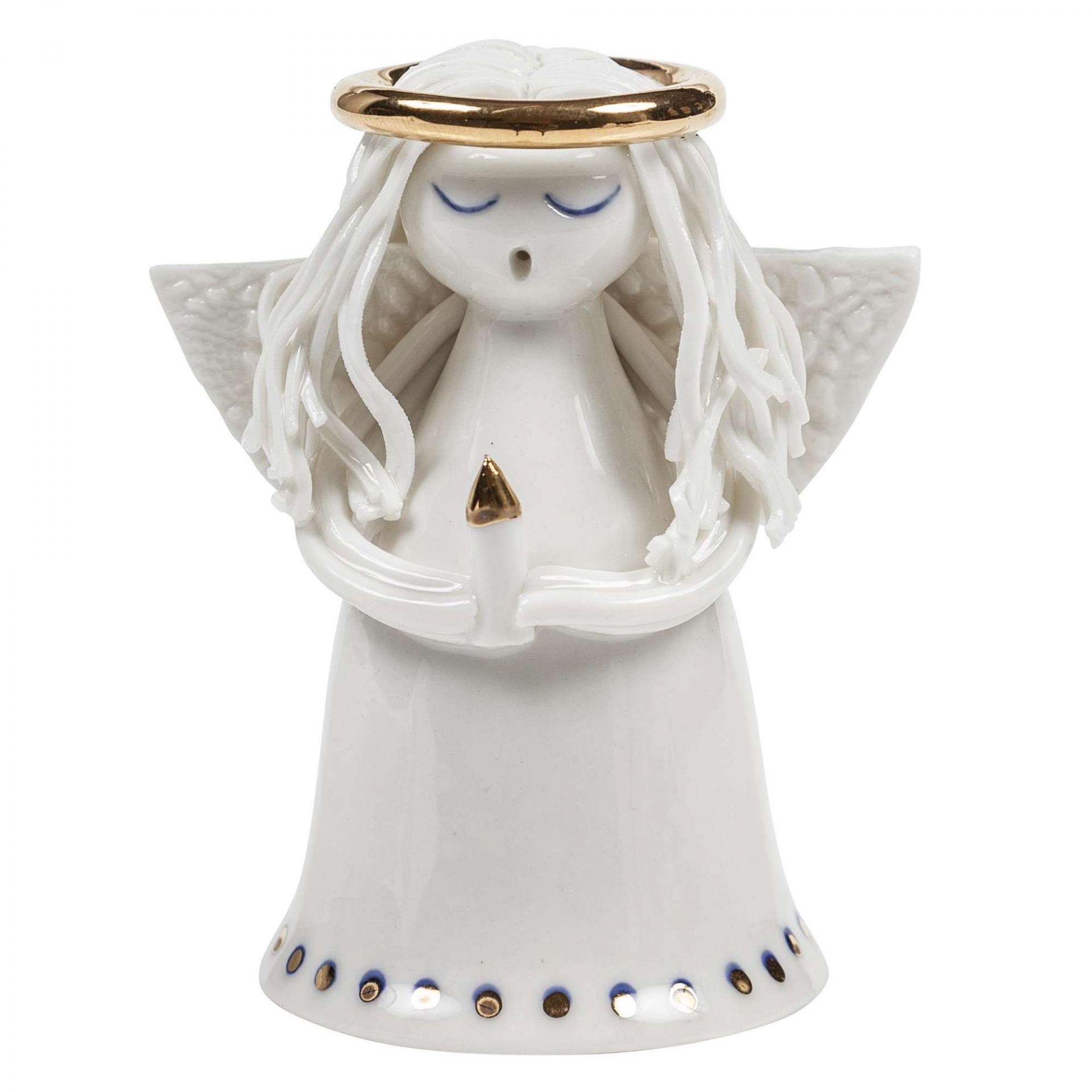 Engel Frida med lys H.9cm || Køb julepynt online hos Rikki Tikki Shop!