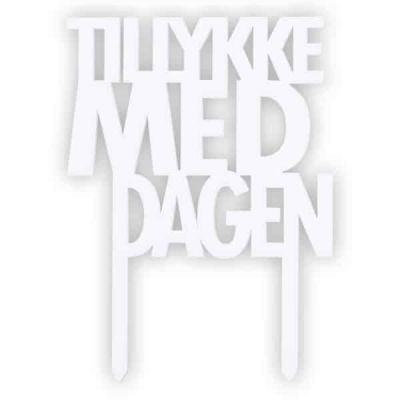 Kagepynt, Tillykke med dagen, hvid