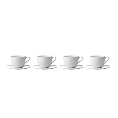 Relief - kaffekop med underkop 4 stk