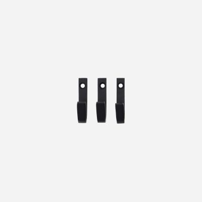 Knage, Bath, 5 cm, Sort 3 stk