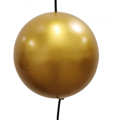 Jernkugle guld lakeret, Ø 10 cm