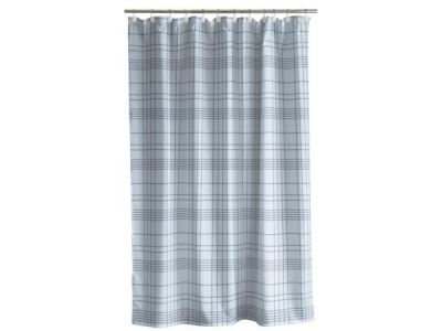 Södahl Tartan Badeforhæng 180 x 200 cm Linen blue