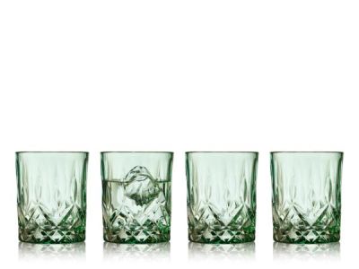 Lyngby Glas Sorrento Whiskyglas 32 cl 4 stk. Grøn