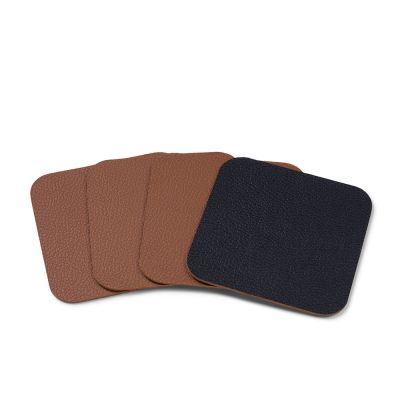 BITZ Coasters 10 x 10 cm 4 stk. Sort/Brun*