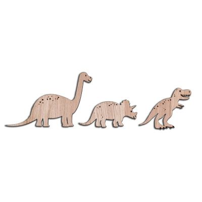 Dinosaurer, 3 stk., Lys eg, S*
