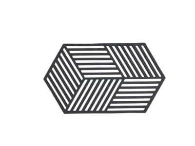Bordskåner Hexagon Black L24