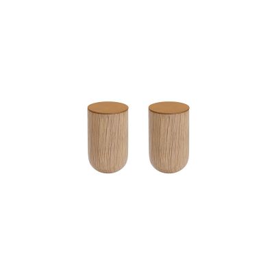 Contrast Hooks, Ø 3 cm, beige/eg, sæt á 2 stk.
